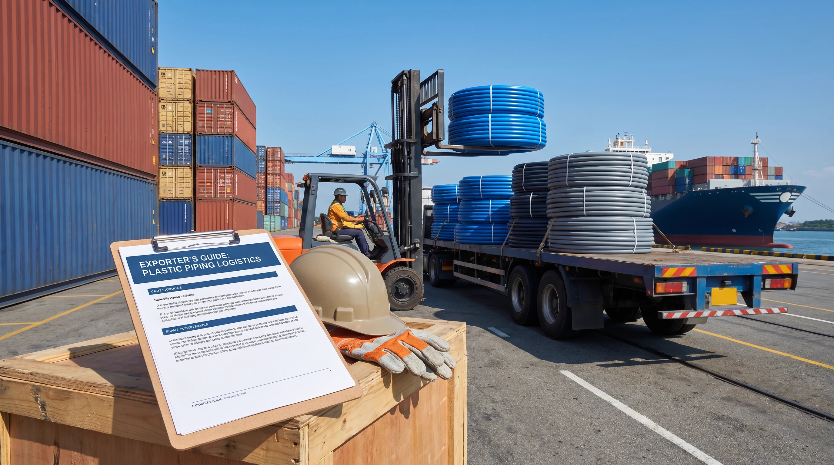 Shipping and logistics for plastic pipes